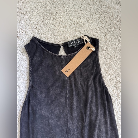 POL Charcoal Gray Black Sleeveless Dress Size Small New NWT - Picture 4 of 10